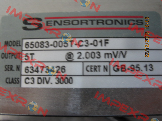 65083-CS-5000kg- 3124M Sensortronics