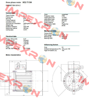 DNB0I071B41-B14-2 Neri Motori