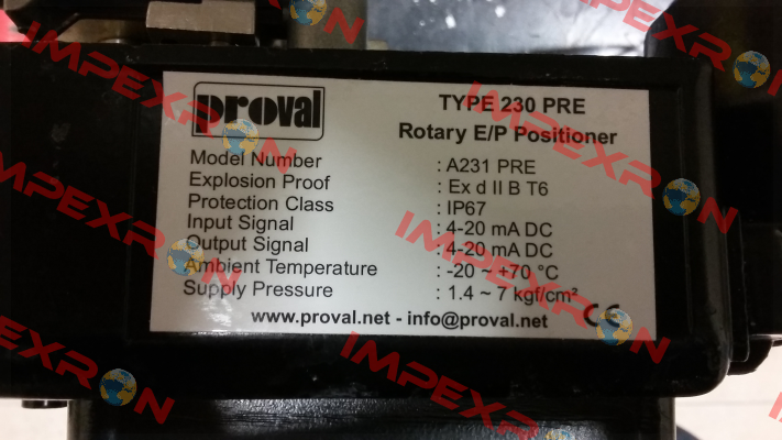 A231PRE-PT Proval