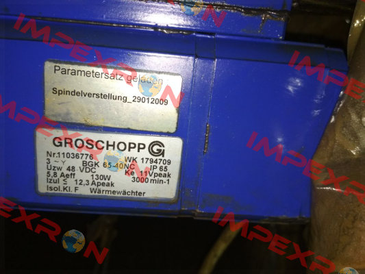 WK 1794709,11036776 OEM  Groschopp