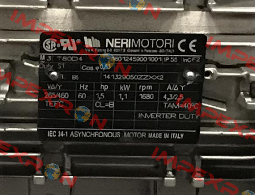 T80D4,16012459001001  Neri Motori