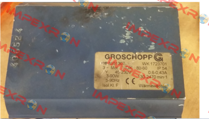 WK 1723701    NR 8551307 OEM Groschopp