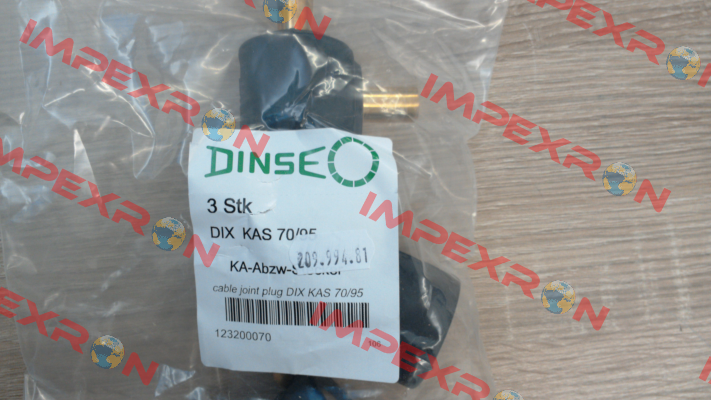 P/N: 123200070 Type: DIX KAS 70/95 Dinse