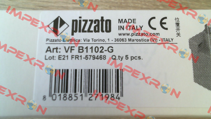 VF B1102-G Pizzato Elettrica