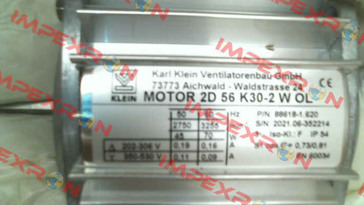 2D 56 K30-2 W OL (code 88618-1.620) Karl Klein