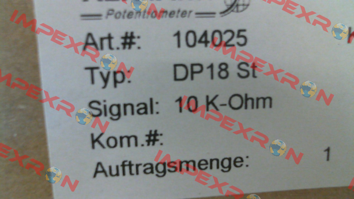 DP18 St 104025 ALTMANN