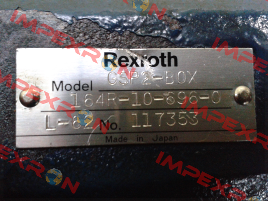 GSP2-BOX 164R-10-696-0 L-62 OEM/customized  Rexroth