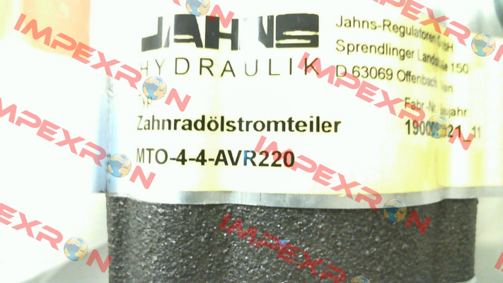 MTO-4-4-AVR220 Jahns hydraulik