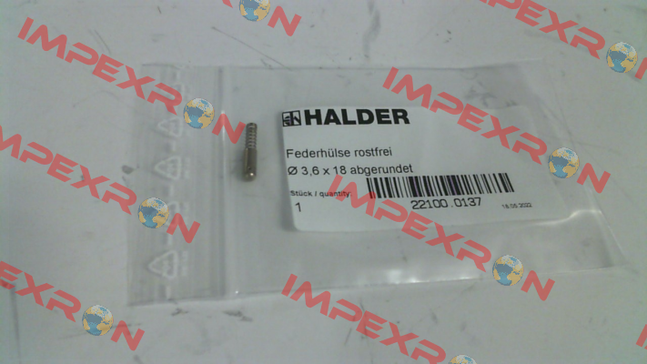 Order No. 22100.0137 Halder