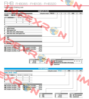 FHB-320-2-B-A-F1-A06-N-P01 MP Filtri