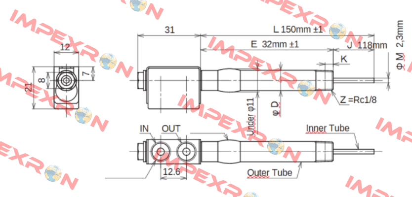 JC-KRM-10-L150-E32-J118-M2.3 Ahresty-tec