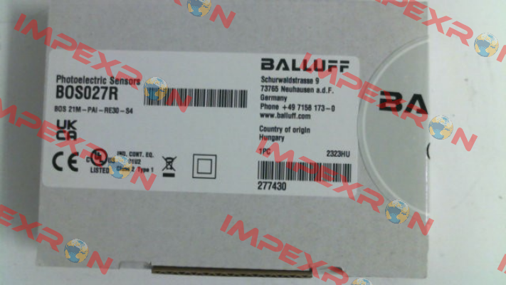 BOS027R / BOS 21M-PAI-RE30-S4 Balluff