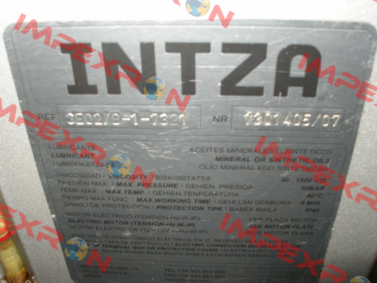 GE02/B-1-7321  Intza